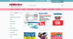 Desktop Screenshot of hobbysew.com.au